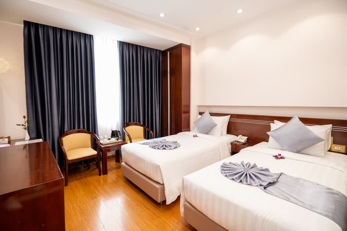 Phòng ngủ Deluxe Twin tại Cap Town Hotel Sài Gòn – ảnh 1
